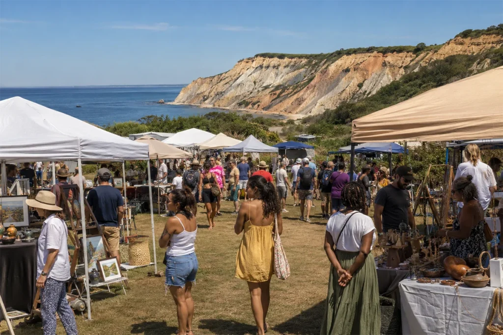 Aquinnah Cultural Center Native Artisan Market festival July Aquinnah circle